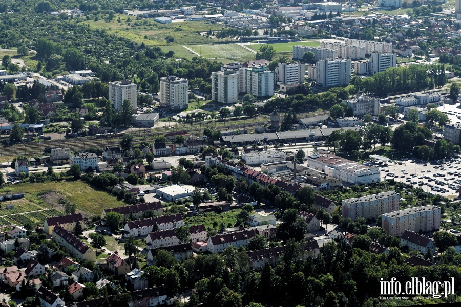 Elbląg z lotu ptaka - sierpień 2015, fot. 174