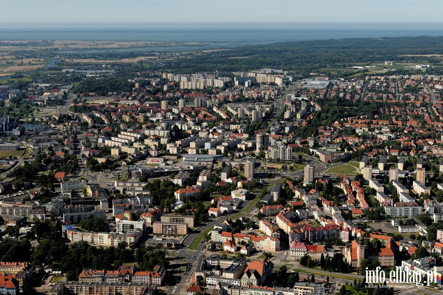 Elbląg z lotu ptaka - sierpień 2015, fot. 187