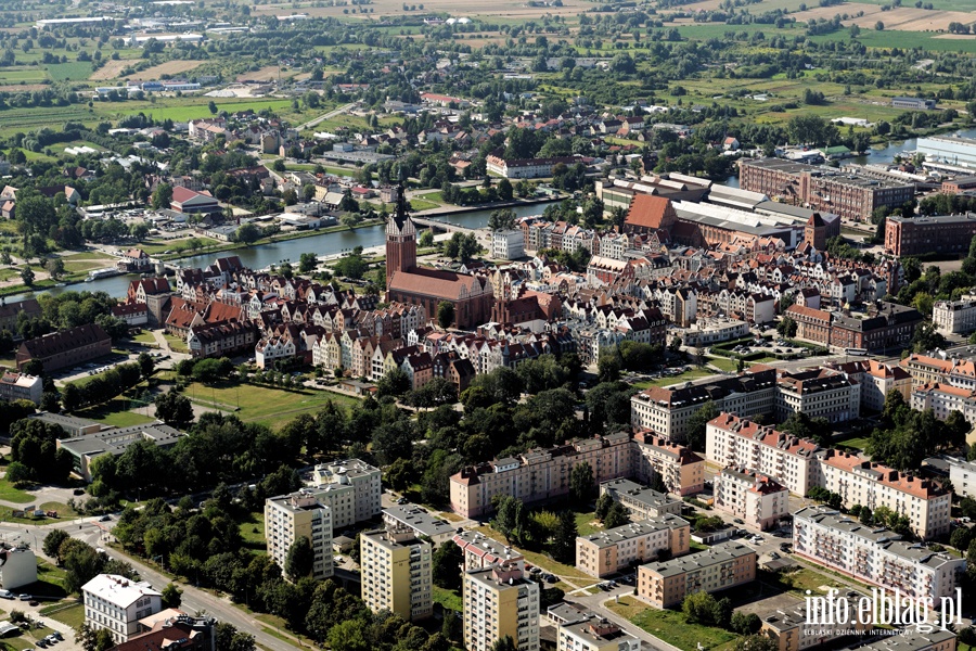 Elbląg z lotu ptaka - sierpień 2015, fot. 223