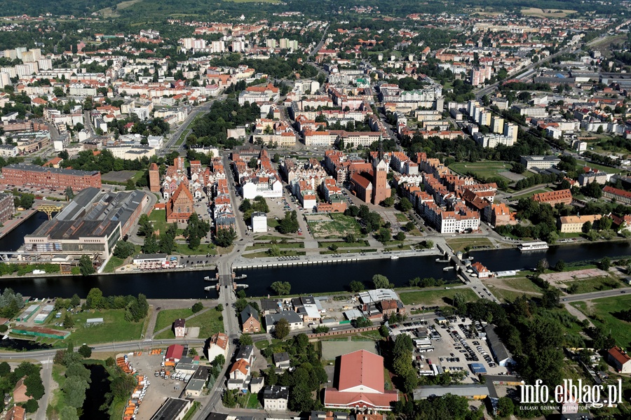 Elblg z lotu ptaka - sierpie 2015, fot. 231