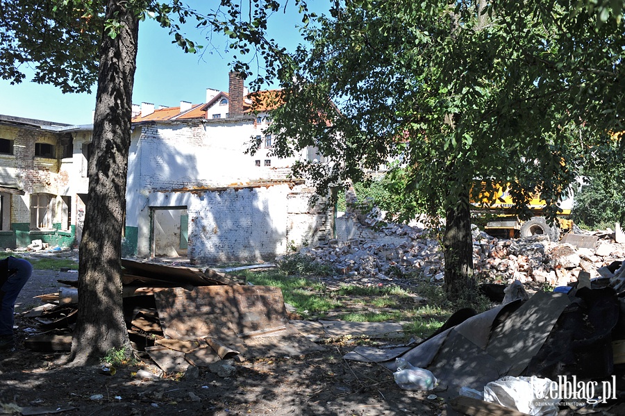 Wyburzanie budynku na ul. Fabrycznej, fot. 4