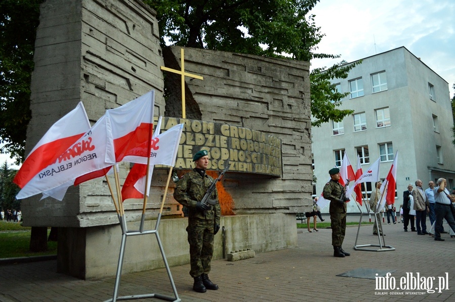 Elblskie obchody XXXV rocznicy podpisania Porozumie Sierpniowych, fot. 22