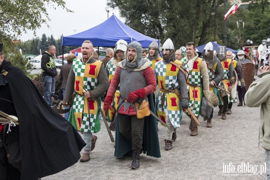 Inscenizacja bitwy o osadę elbląską między Krzyżakami a Prusami, fot. 5