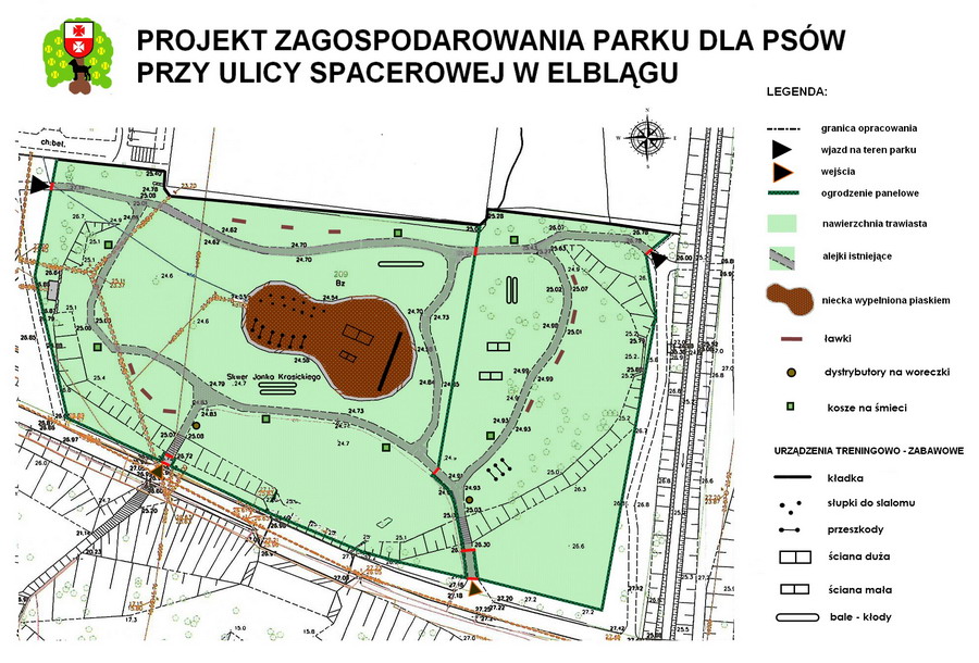 Na Dolince trwa budowa kontrowersyjnego placu dla psw, fot. 28