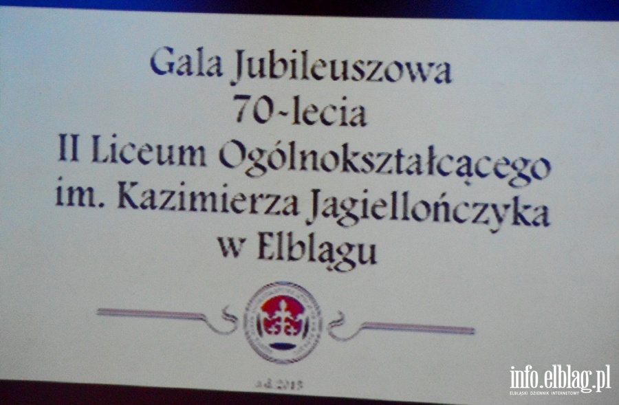 Gala Jubileuszowa II LO, fot. 1