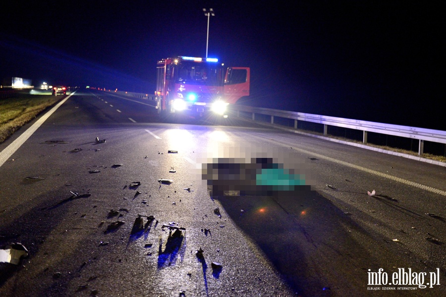 Śmiertelny wypadek na S7. Nie żyje 25-letni motocyklista, fot. 4