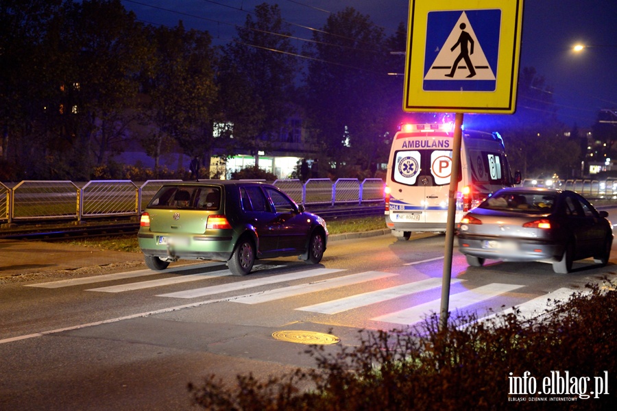 Pk. Dbka: potrcenie pieszej na pasach. Kobieta z obraeniami gowy w szpitalu, fot. 4