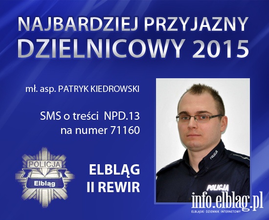 Kandydaci na najbardziej przyjaznego dzielnicowego powiatu elbląskiego i Elbląga, fot. 13