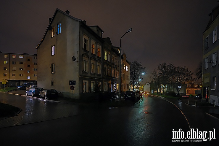 Ulice Elblga i problem z owietleniem, fot. 6