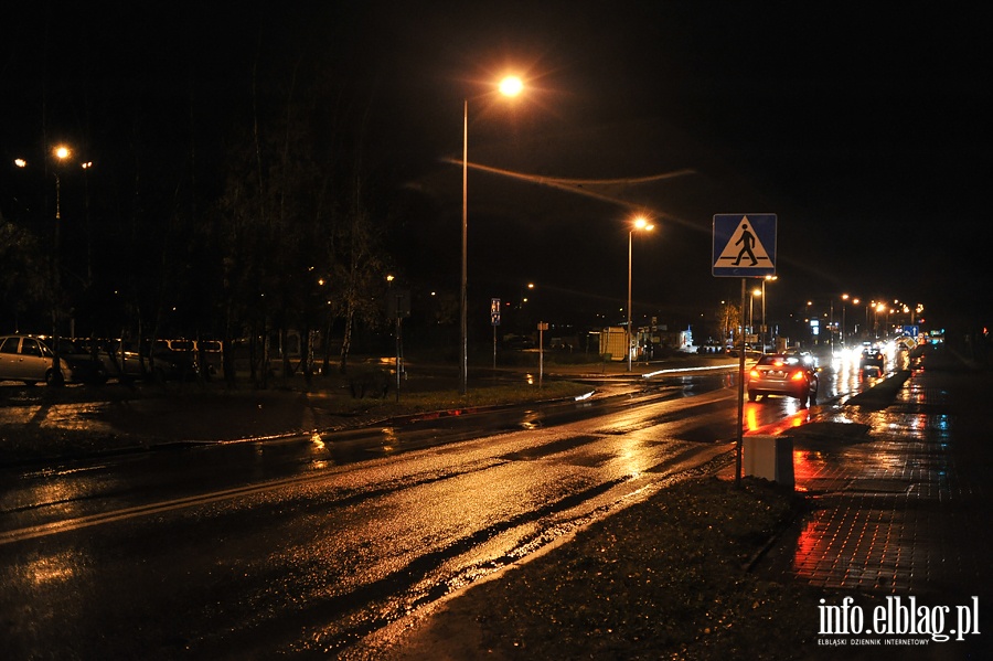 Ulice Elbląga i problem z oświetleniem, fot. 10
