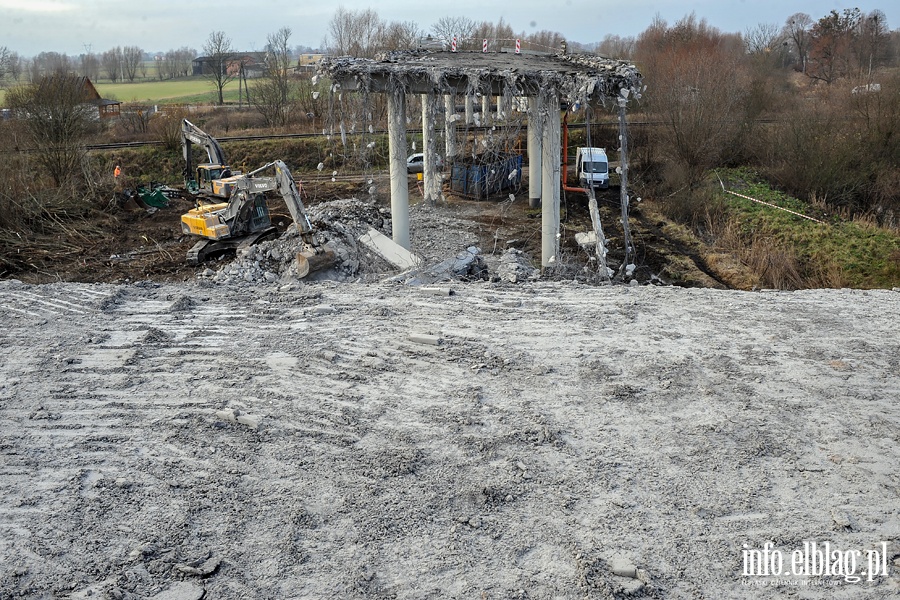 Wyburzanie wiaduktu przy ul. Warszawskiej, fot. 25