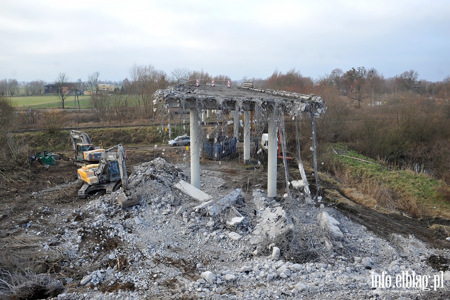 Wyburzanie wiaduktu przy ul. Warszawskiej, fot. 27