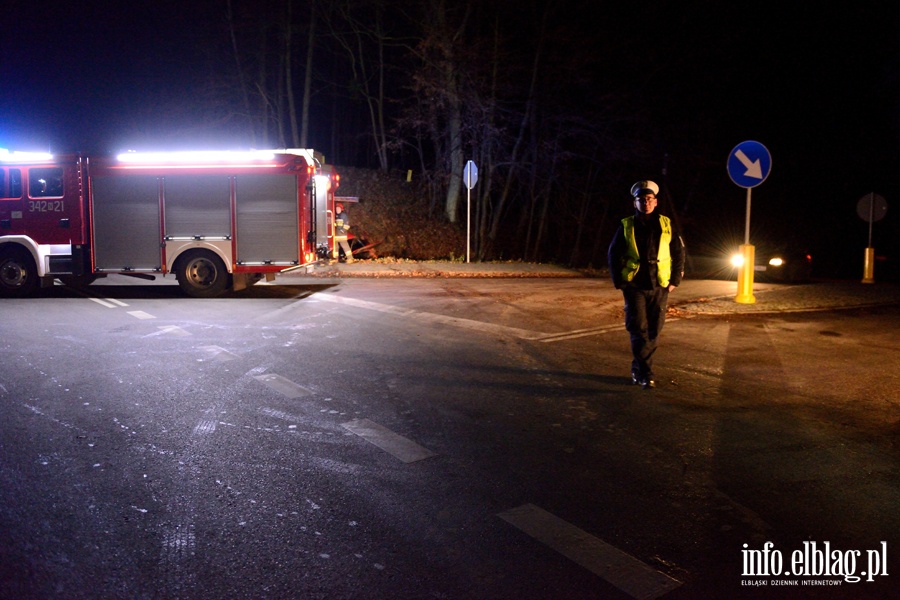 Wypadek na DW503: golfem wpadli do przydronego rowu. Dwie poszkodowane osoby w szpitalu, fot. 14