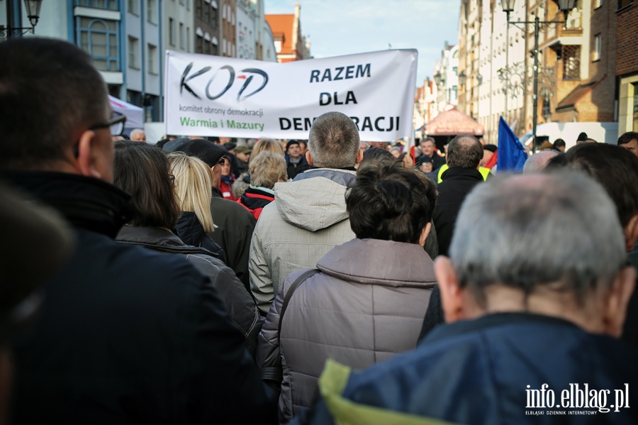 Manifestacja KOD w Elblgu, fot. 14