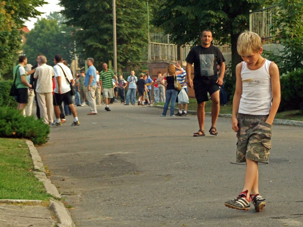 Zamieszki po meczu III ligi Olimpia Elblg - Drwca Now, fot. 10