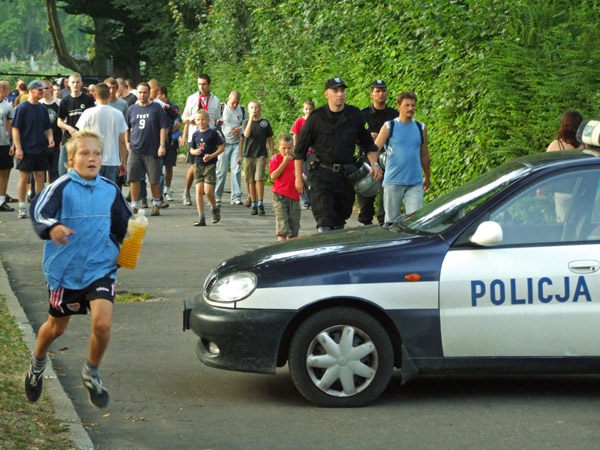 Zamieszki po meczu III ligi Olimpia Elblg - Drwca Now, fot. 21