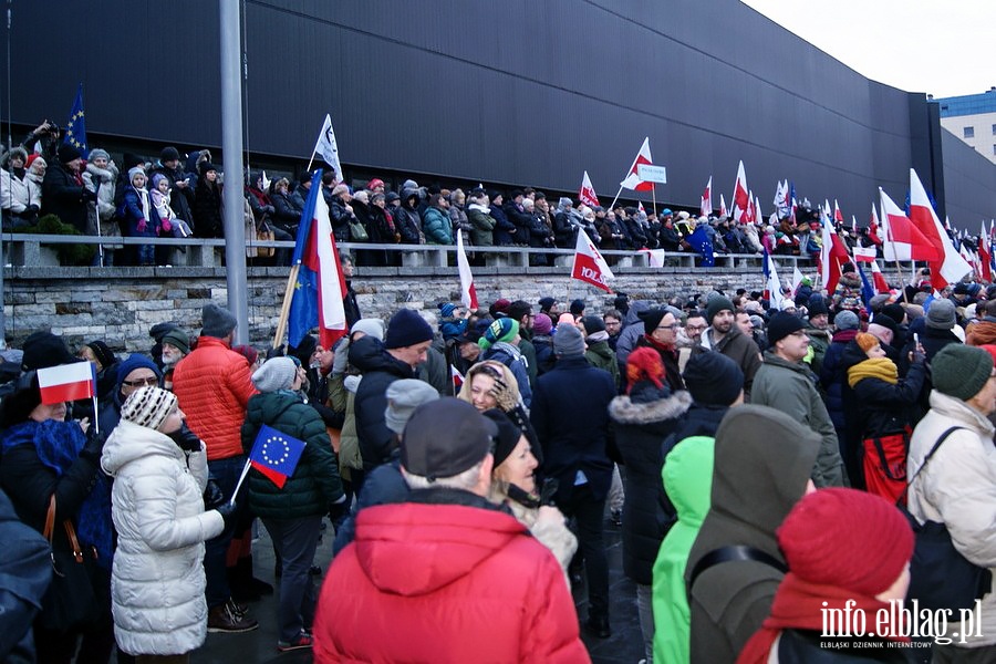 Elblski KOD na manifestacji "Wolne media" w Warszawie, fot. 46