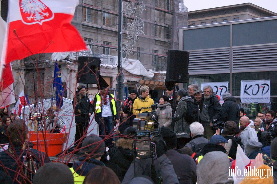 Elbląski KOD na manifestacji "Wolne media" w Warszawie, fot. 55