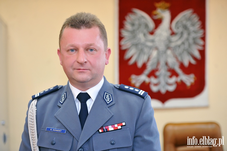 Inspektor Krzysztof Konert nowym komendantem Policji w Elblgu, fot. 2