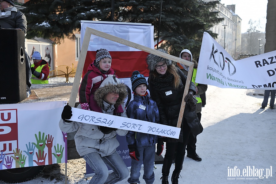 Manifestacja KOD w Elblgu, fot. 39