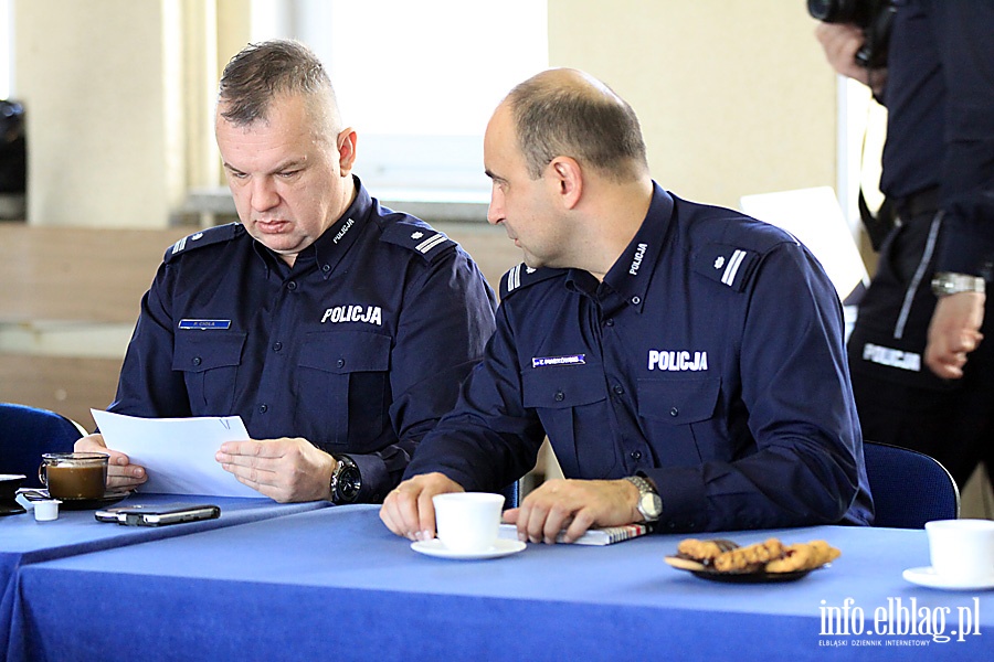 Odprawa służbowa elbląskiej policji, fot. 2