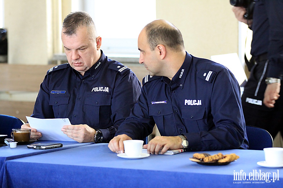 Odprawa subowa elblskiej policji, fot. 2