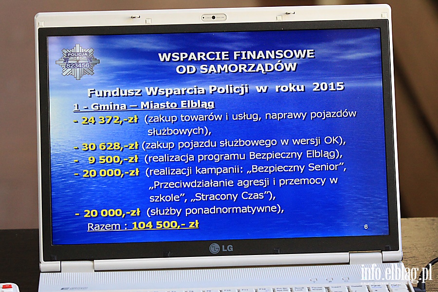Odprawa służbowa elbląskiej policji, fot. 6