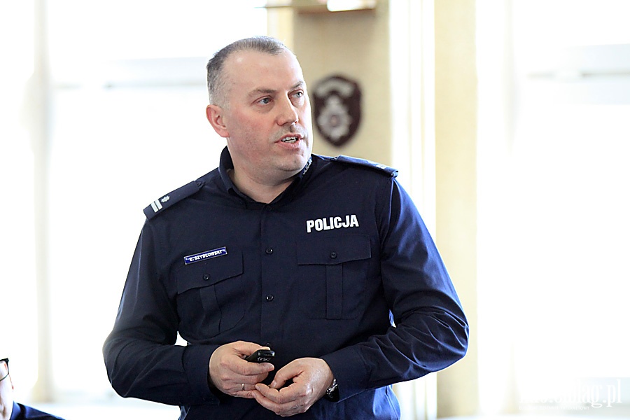 Odprawa służbowa elbląskiej policji, fot. 10