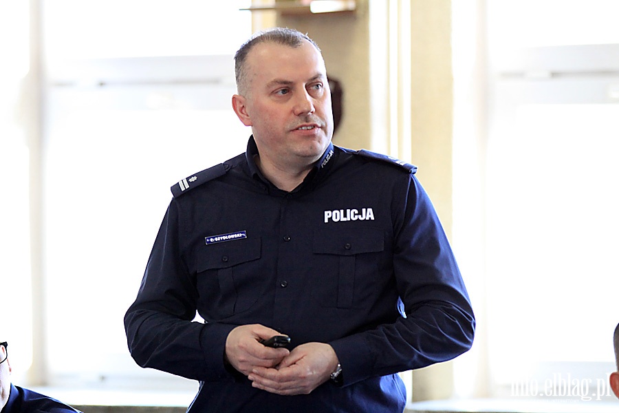 Odprawa służbowa elbląskiej policji, fot. 11
