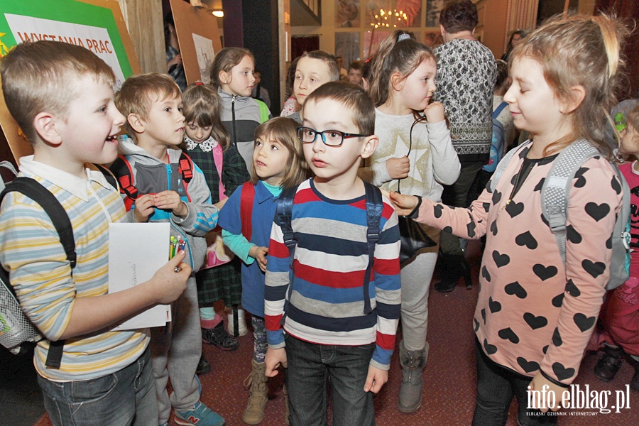 Wystawa uczniw Zespou Szk nr 1 w elblskim teatrze, fot. 7