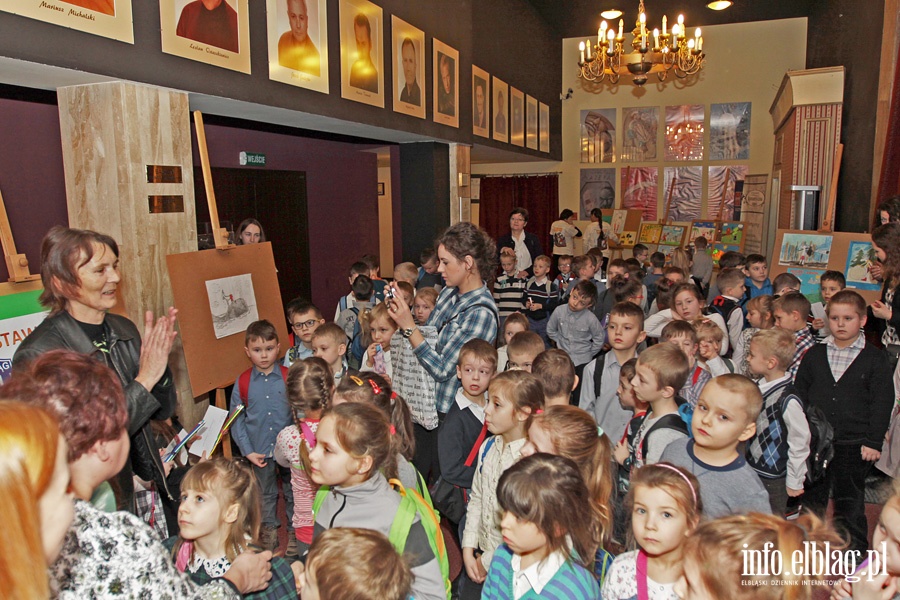 Wystawa uczniw Zespou Szk nr 1 w elblskim teatrze, fot. 12