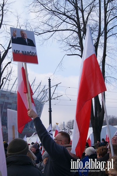 Elblążanie na stołecznym marszu Komitetu Obrony Demokracji - 27.02.2016, fot. 5