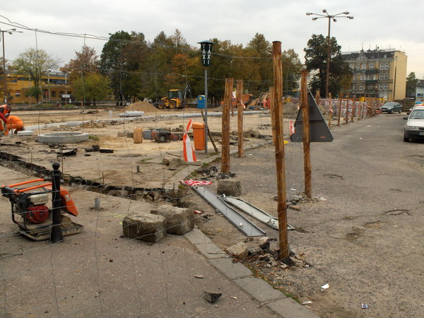 Pierwszy etap przebudowy Placu Dworcowego, fot. 1