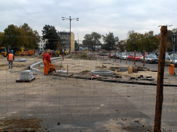 Pierwszy etap przebudowy Placu Dworcowego, fot. 2