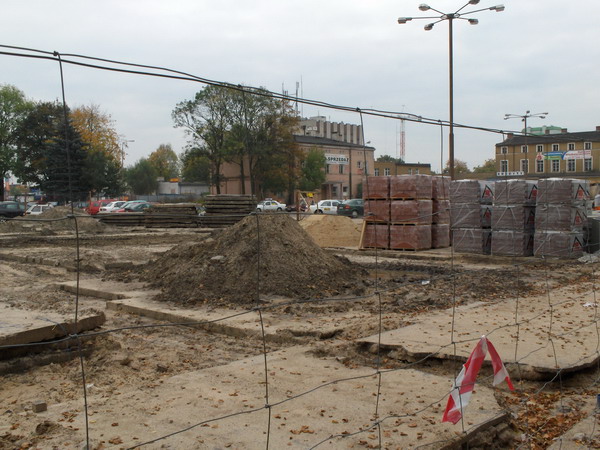 Pierwszy etap przebudowy Placu Dworcowego, fot. 8