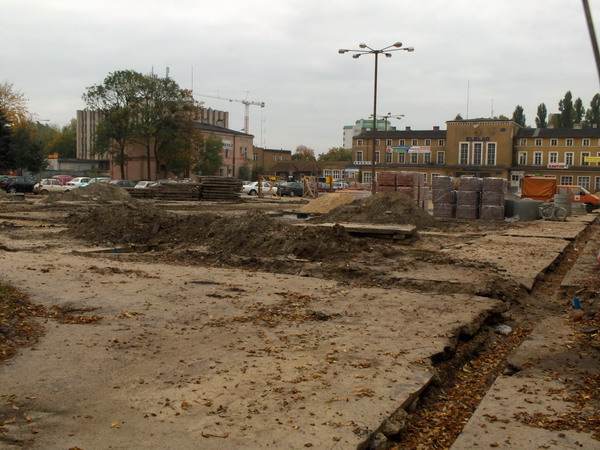 Pierwszy etap przebudowy Placu Dworcowego, fot. 9