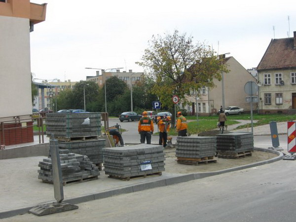 Remont nawierzchni chodnikw przy Grobli w. Jerzego i , fot. 11