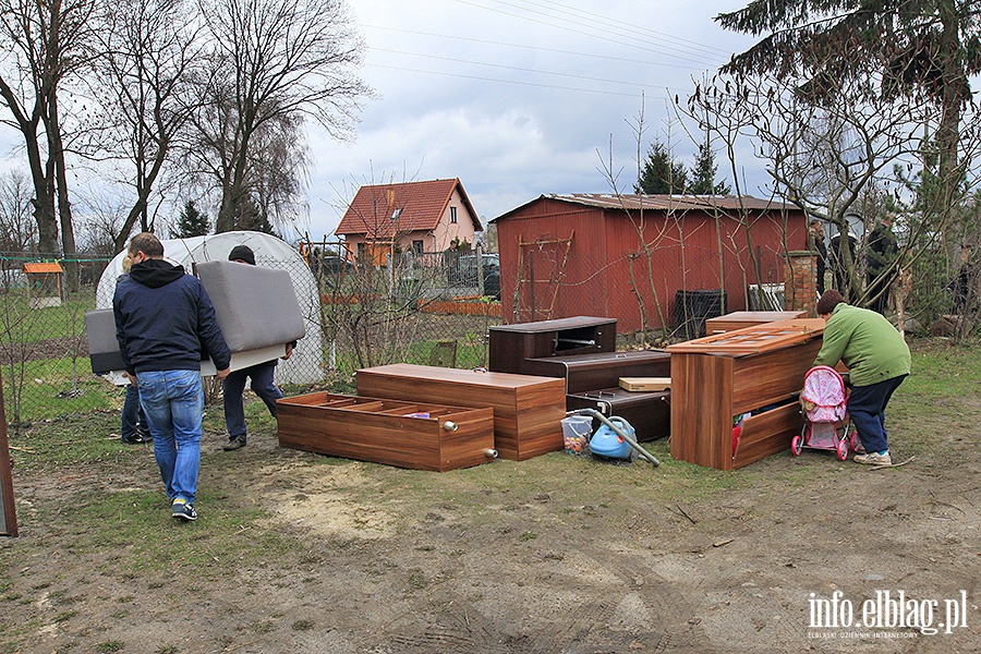 Pożar w miejscowości Pólko pod Pasłękiem, fot. 5