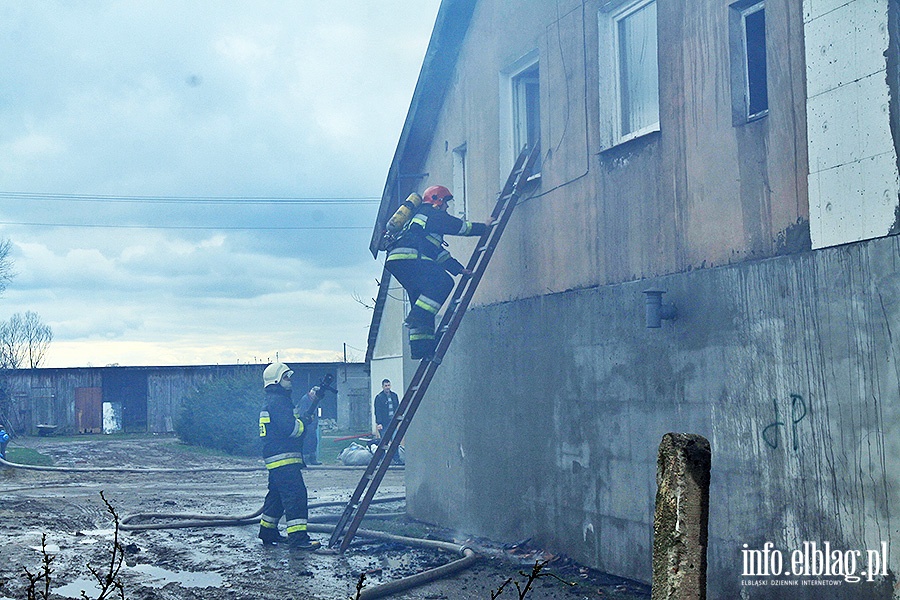 Pożar w miejscowości Pólko pod Pasłękiem, fot. 14