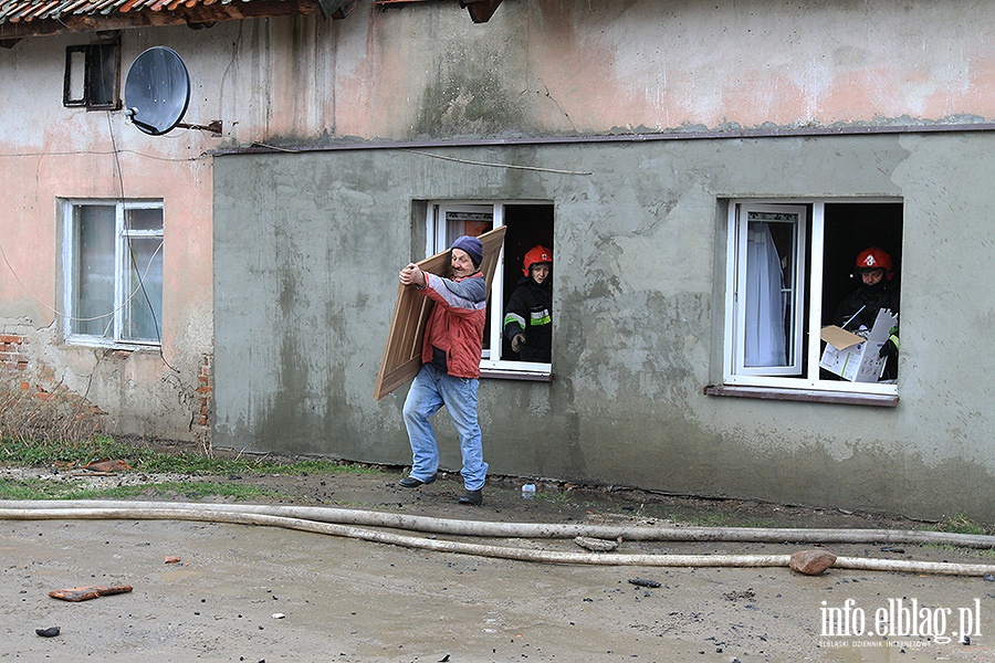 Pożar w miejscowości Pólko pod Pasłękiem, fot. 26