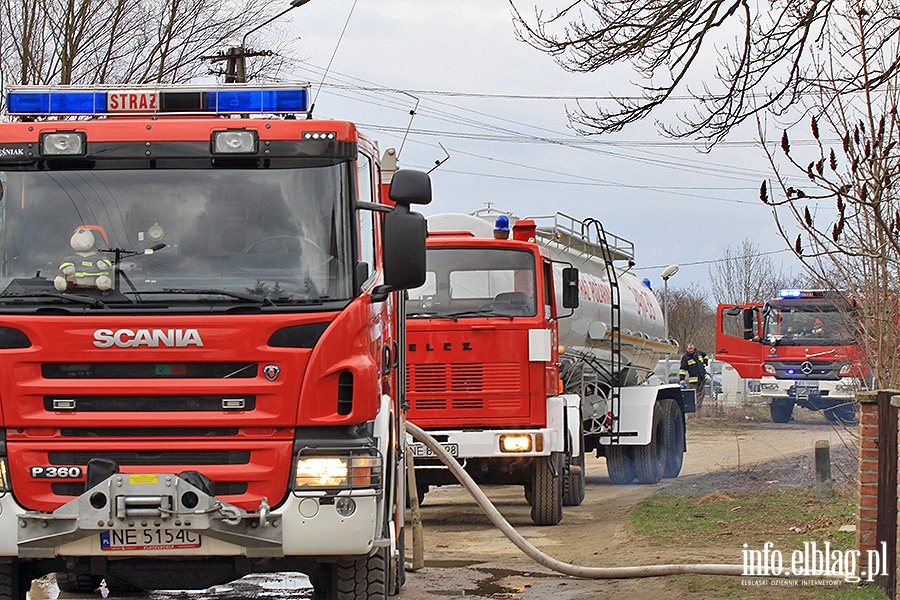 Pożar w miejscowości Pólko pod Pasłękiem, fot. 34