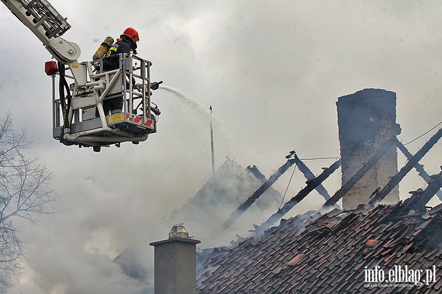 Pożar w miejscowości Pólko pod Pasłękiem, fot. 39