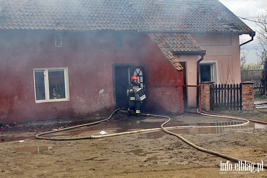 Pożar w miejscowości Pólko pod Pasłękiem, fot. 46