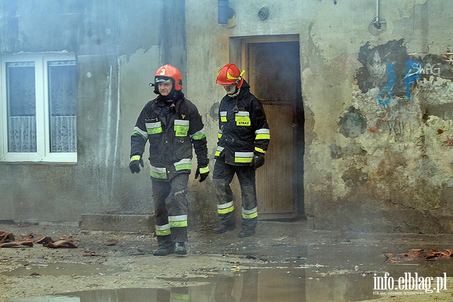 Pożar w miejscowości Pólko pod Pasłękiem, fot. 51
