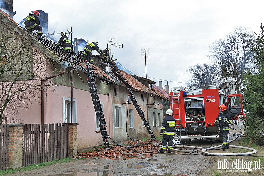 Pożar w miejscowości Pólko pod Pasłękiem, fot. 57