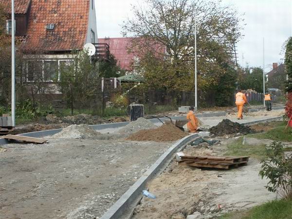 Przebudowa ulicy Czogistw - padziernik 2007 r., fot. 3