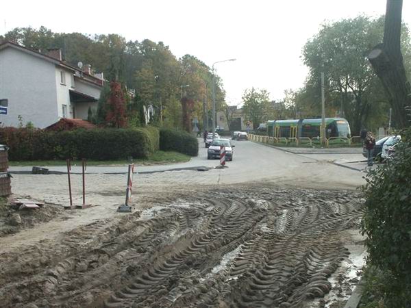 Przebudowa ulicy Czogistw - padziernik 2007 r., fot. 6