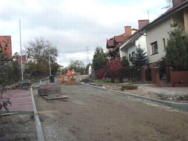 Przebudowa ulicy Czogistw - padziernik 2007 r., fot. 7