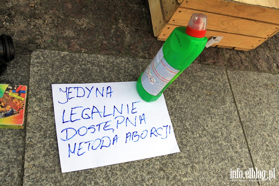 Protest przeciwko ustawie aborcyjnej, fot. 1