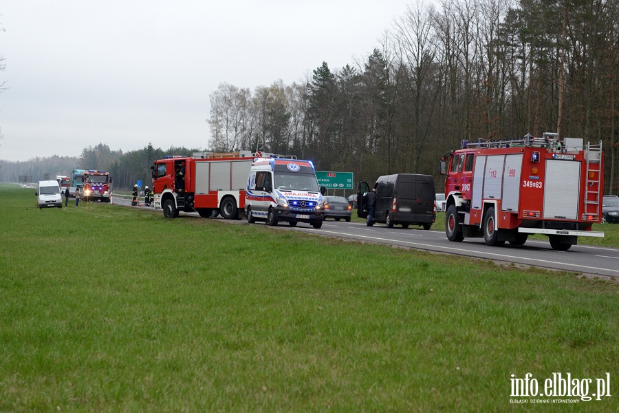 Tragiczny wypadek na S22. Trzy osoby nie yj, dwie s ranne, fot. 1